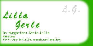 lilla gerle business card